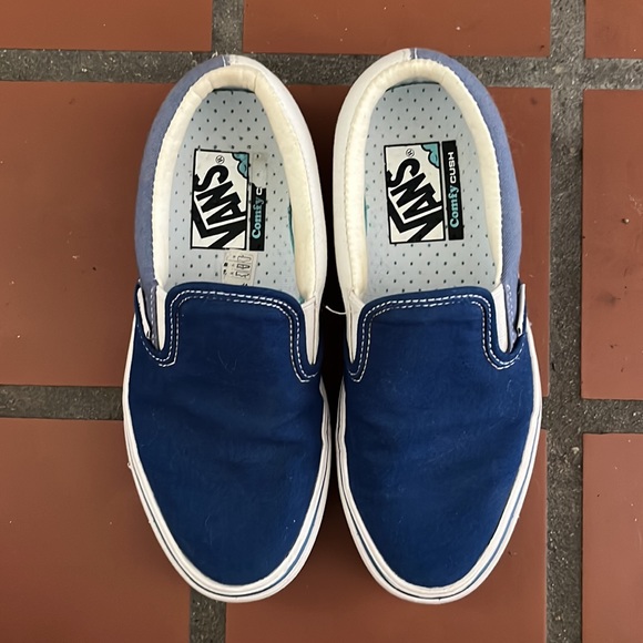 Vans classic slides blue comfy cush kids 3.5 - Picture 3 of 6